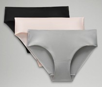 InvisiWear Bikini-Unterwäsche mit mittelhohem Bund 3er-Pack