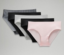 InvisiWear Bikini-Unterwäsche mit mittelhohem Bund 5er-Pack