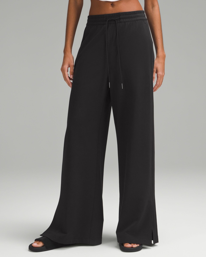 LULULEMON Damen Hose aus French-Terry-Material mit hohem Bund *Volle Länge