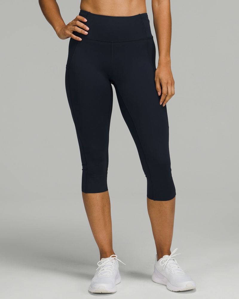 LULULEMON Damen Fast and Free Crop mit hohem Bund 48 cm
