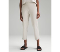 Relaxed-Fit High-Rise Knit Cropped Pants 24"