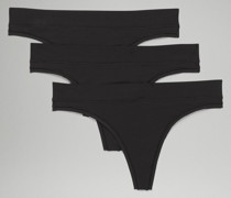 UnderEase String mit mittelhohem Bund 3er-Pack