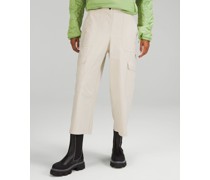 Light Utilitech Cropped-Cargohose mit Taschen und hohem Bund