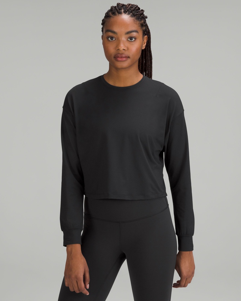 LULULEMON Damen Abriebfestes Trainings-Langarmshirt *Grafik