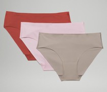 InvisiWear Bikini-Unterwäsche mit mittelhohem Bund 3er-Pack