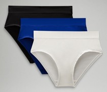 UnderEase Bikini-Unterwäsche mit hohem Bund 3er-Pack