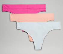 UnderEase String mit mittelhohem Bund 3er-Pack