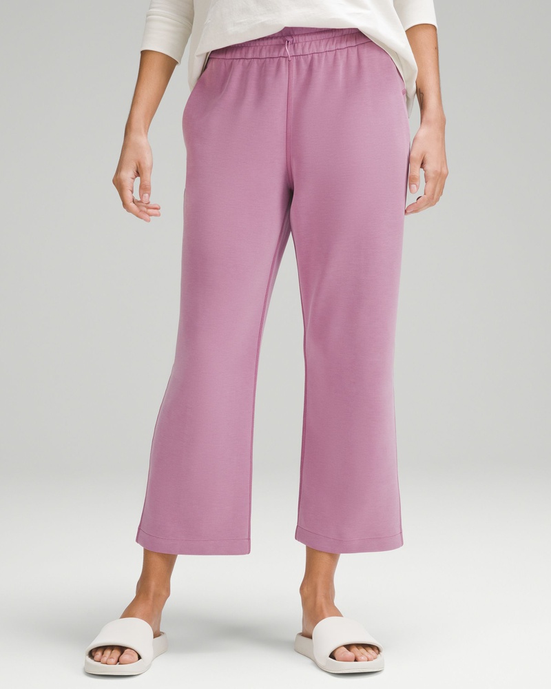 LULULEMON Damen Softstreme Crop-Hose mit geradem Bein und hohem Bund