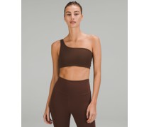 Asymmetrischer Yoga-BH aus geripptem Nulu *Leichter Halt, A/B-Cups