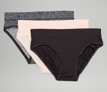 UnderEase Bikini-Unterwäsche mit mittelhohem Bund 3er-Pack