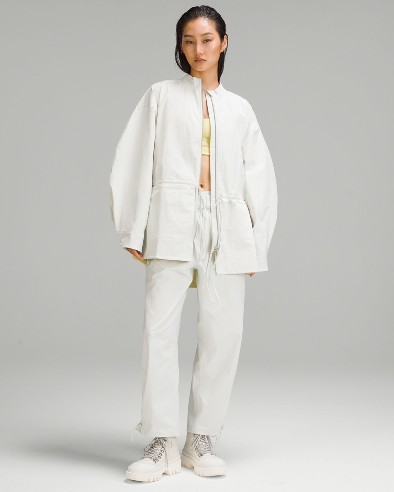 LULULEMON Damen Stretchige Shirt-Jacke mit Taillengürtel