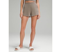 Gerippte Shorts aus Softstreme mit hohem Bund 5 cm