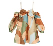 'ABBY' LINEN SILK MINI DRESS
