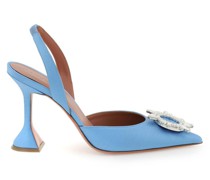 'BEGUM' SATIN SLINGBACK PUMPS