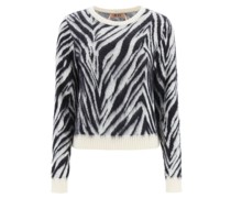 ZEBRA AND MOHAIR SWEATER