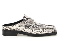 PYTHON PRINT LOAFERS MULES
