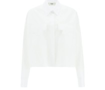 CROPPED SHIRT WITH FF BAGUETTE DETAILS
