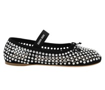 &amp; CRYSTALS BALLET FLATS