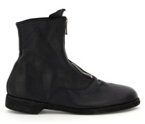 FRONT ZIP ANKLE BOOTS