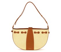 RAFFIA AND LEATHER LILIUM BAG
