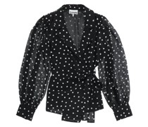 POLKA-DOT GEORGETTE BLOUSE