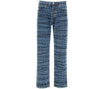 WIRED PRINT JEANS S