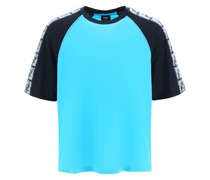 COLOR-BLOCK AND FF TRIMS T-SHIRT
