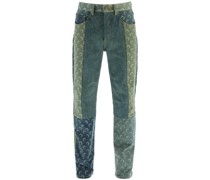 'PETRICHOR' PATCHWORK JEANS