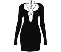 RIBBED KNIT MINI DRESS