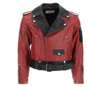 TWO-TONE BIKER JACKET