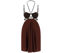 DOUBLE BRA CREPE MINI DRESS