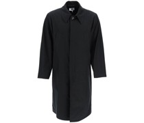 KNEE-LENGTH GABARDINE TRENCH COAT