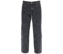 LOGO LABEL STRAIGHT JEANS