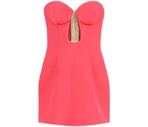BUSTIER MINI DRESS WITH CUT-OUT