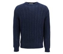 CASHMERE, SILK AND COTTON SWEATER