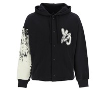 HOODIE WITH LOGO PATCH