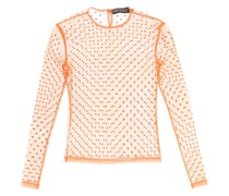 'DESTA' RHINESTONE MESH TOP