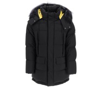 HOODED MIDI DOWN JACKET