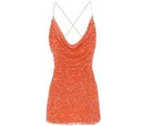 'BILLIE' DRESS WITH BEADS AND SEQUINS