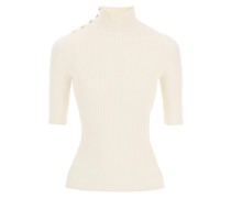 'FLORA' TURTLENECK VISCOSE BLEND SWEATER