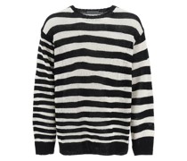 STRIPED PURE SWEATER