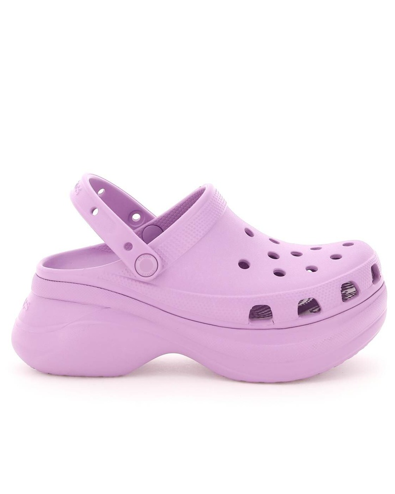 pink high top crocs