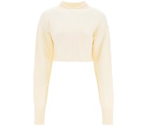 'MAIORCA' CROPPED WOOL CASHMERE SWEATER