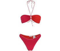 LUMIÈRE TWO-TONE BANDEAU BIKINI