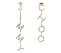 LOGO LETTERING PENDANT EARRINGS