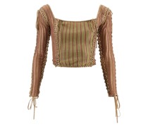 CROPPED KNIT TOP WITH STRINGS