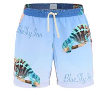 PRINT SWIM TRUNKS