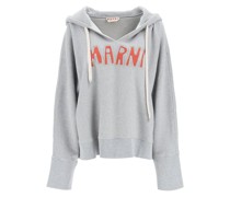 DISTRESSED LOGO HOODIE