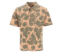 ALL-OVER FLOWER PRINT POLO SHIRT