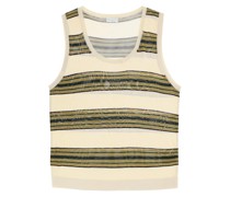 STRIPED VISCOSE TANK TOP